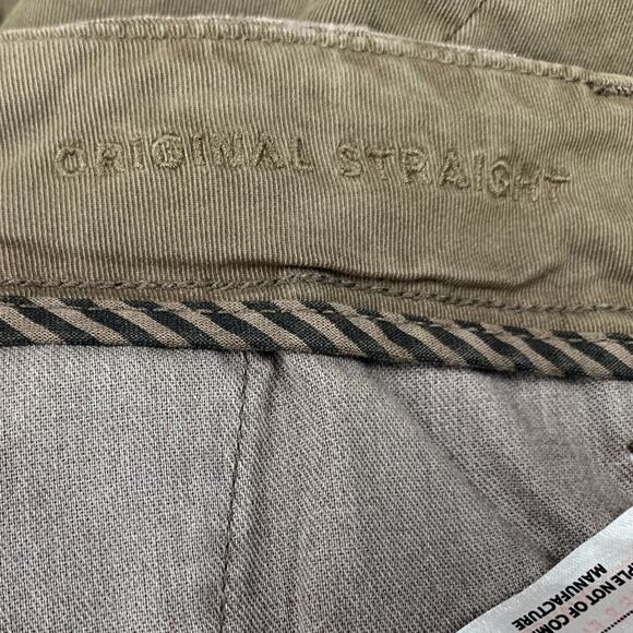 New American Eagle Mens Size 32 Flex Original Straight Denim Brown Jeans - Picture 6 of 7